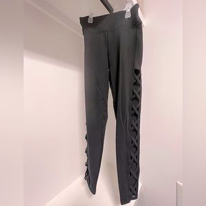 Forever 21 Black High Waisted Leggings - Size Medium